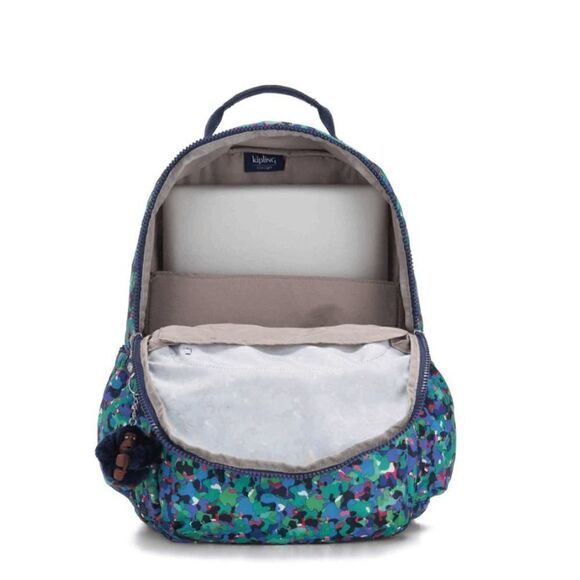 Kipling BP4361 Seoul Neon Frills Large Laptop Bag NWT - Picture 4 of 4